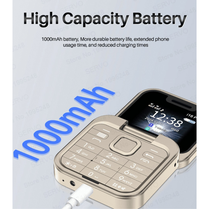 Mini Foldable Flip Phone – Dual SIM, 1.77-inch Screen – image 8