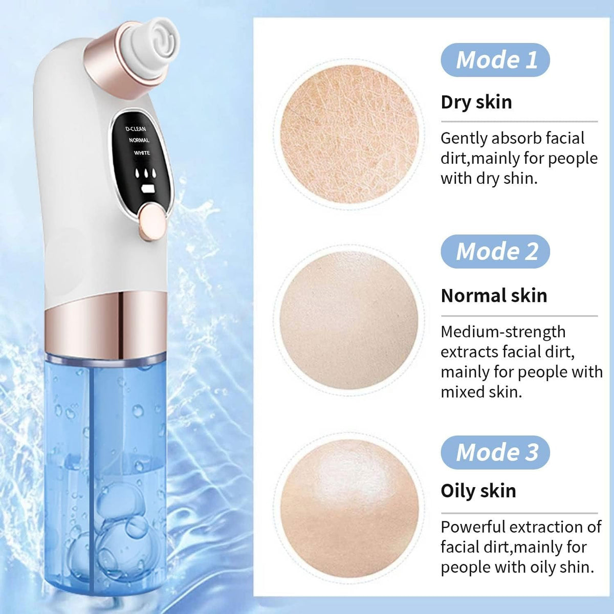 Electric Blackhead Remover Vacuum – 3 Suction Levels – image 3
