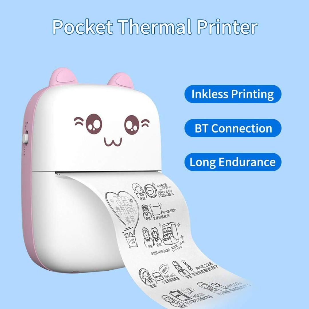 Mini Portable Thermal Printer – Bluetooth, Ink-Free – image 4