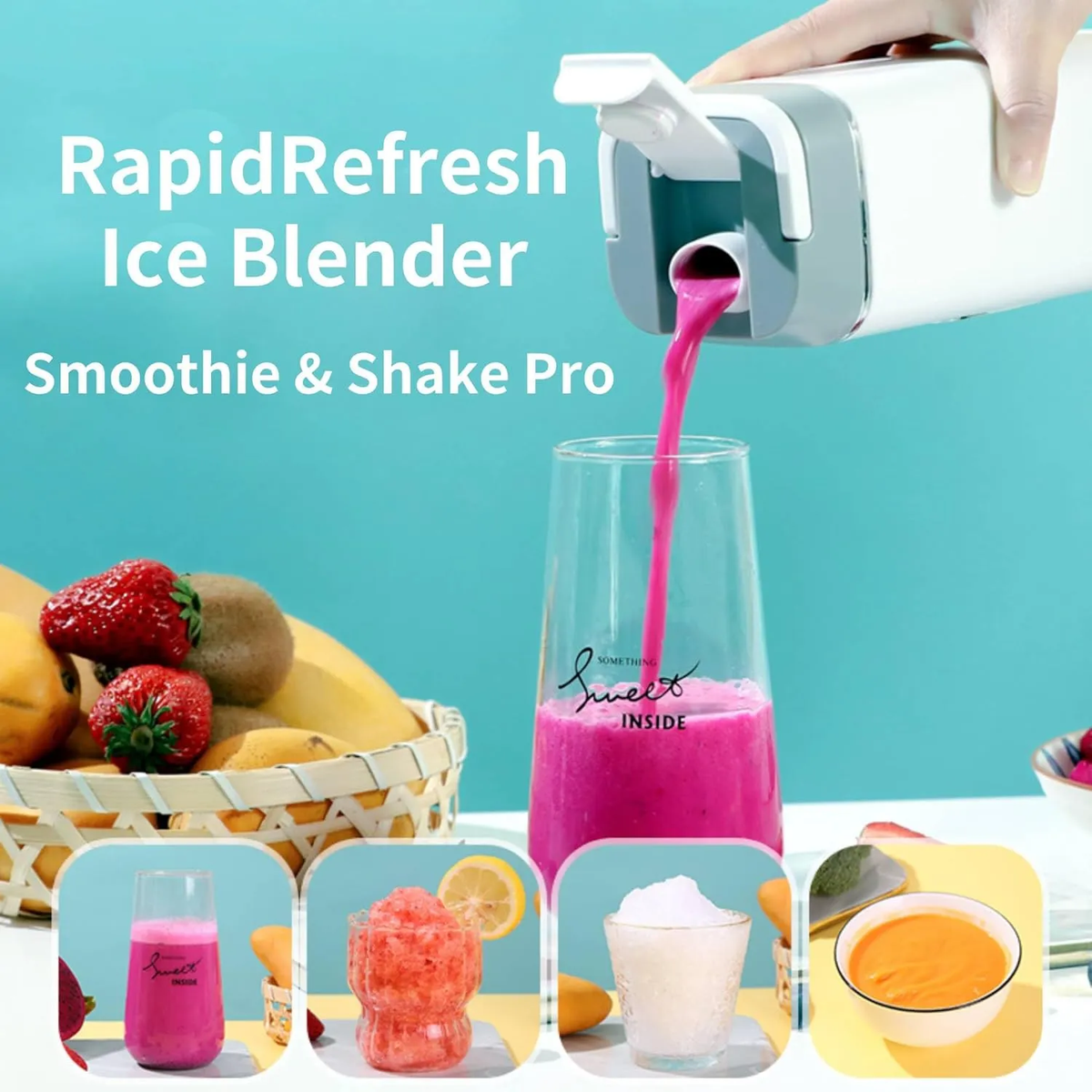 Portable blender modes and LED display