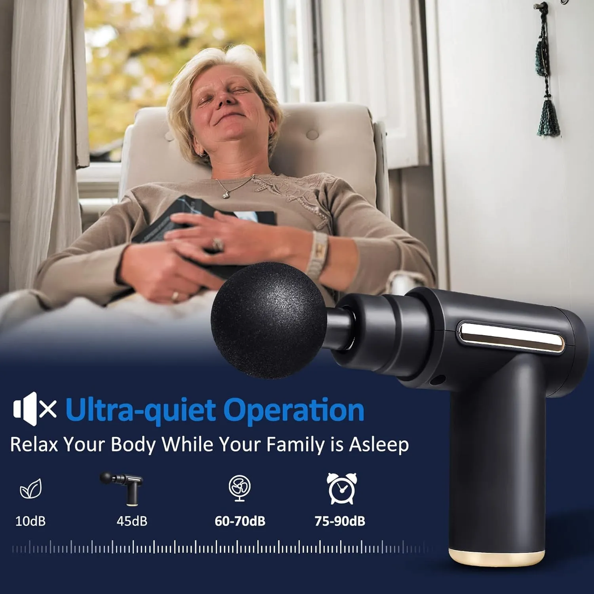 Mini Massage Gun – Quiet 35dB, Under 600g – image 3