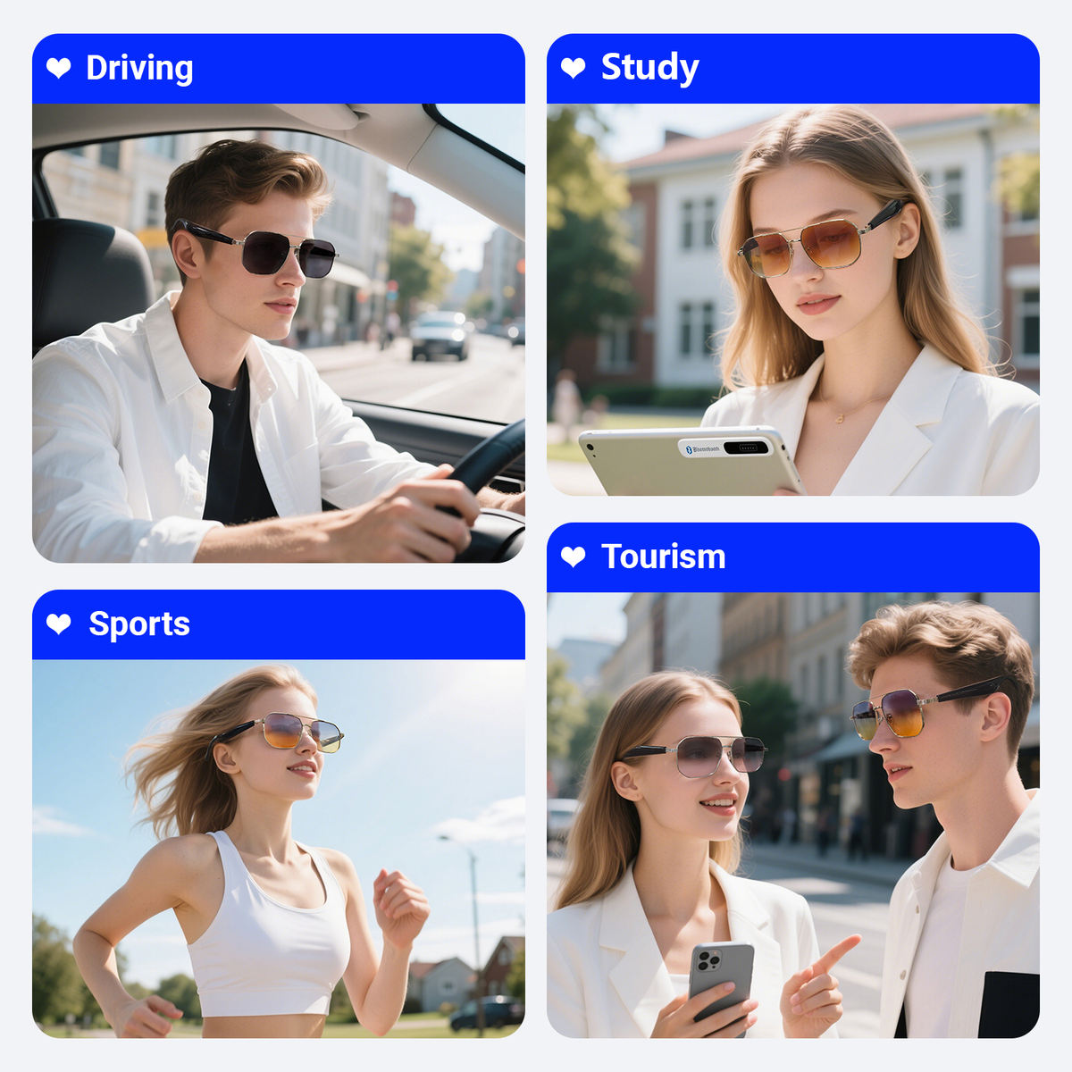 AI Smart Translation Glasses – Bluetooth Real-Time Interpreter – image 4