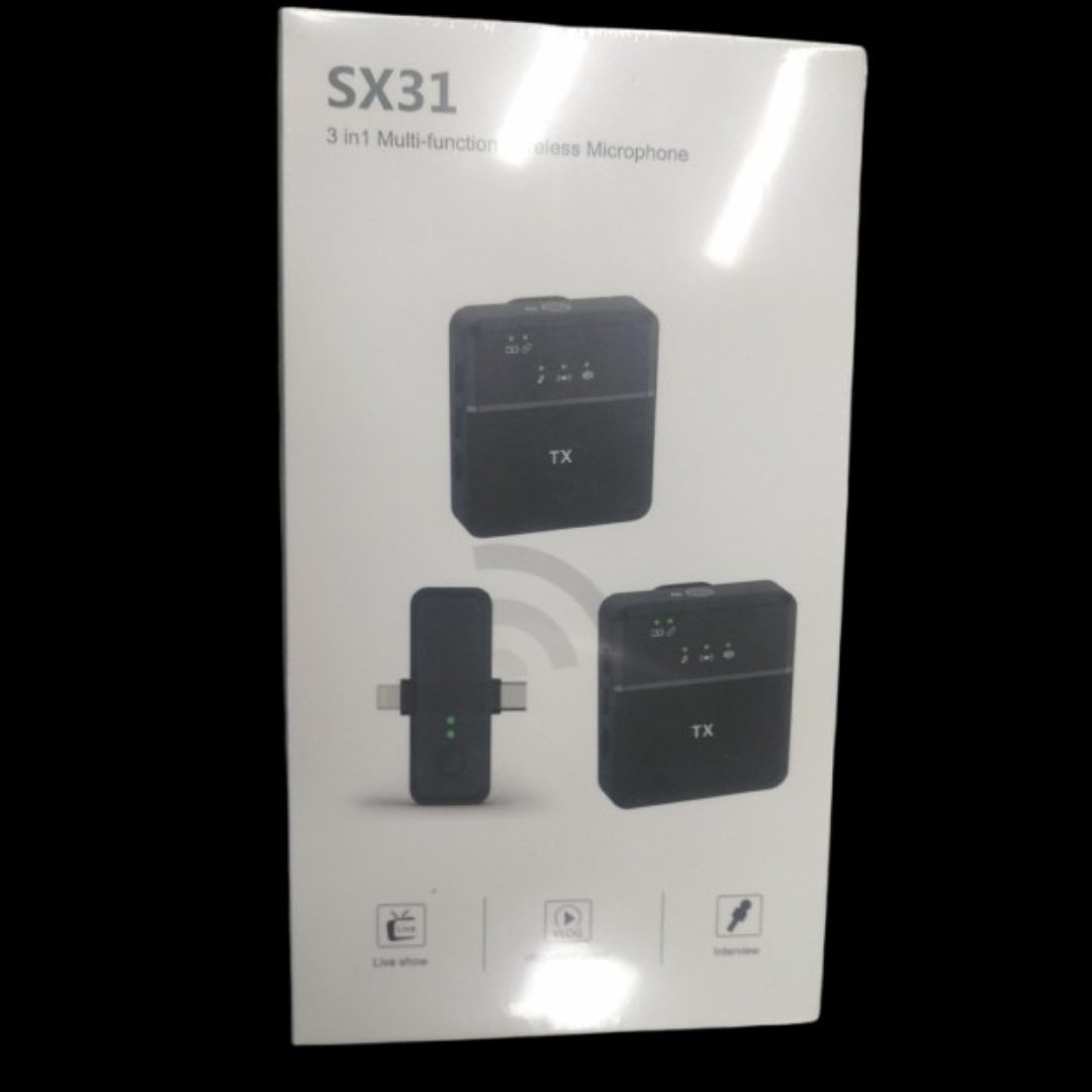 SX31 3-in-1 Wireless Microphone – Type-C, Lightning and 3.5mm – image 4