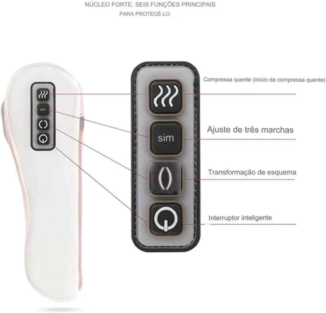 Vibrating Massage Pillow – Adjustable Speed, PU Leather – image 3