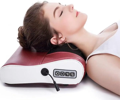 Vibrating Massage Pillow – Adjustable Speed, PU Leather – image 1