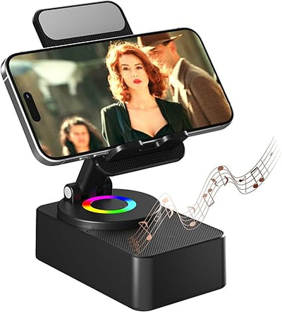 Phone stand with Bluetooth speaker