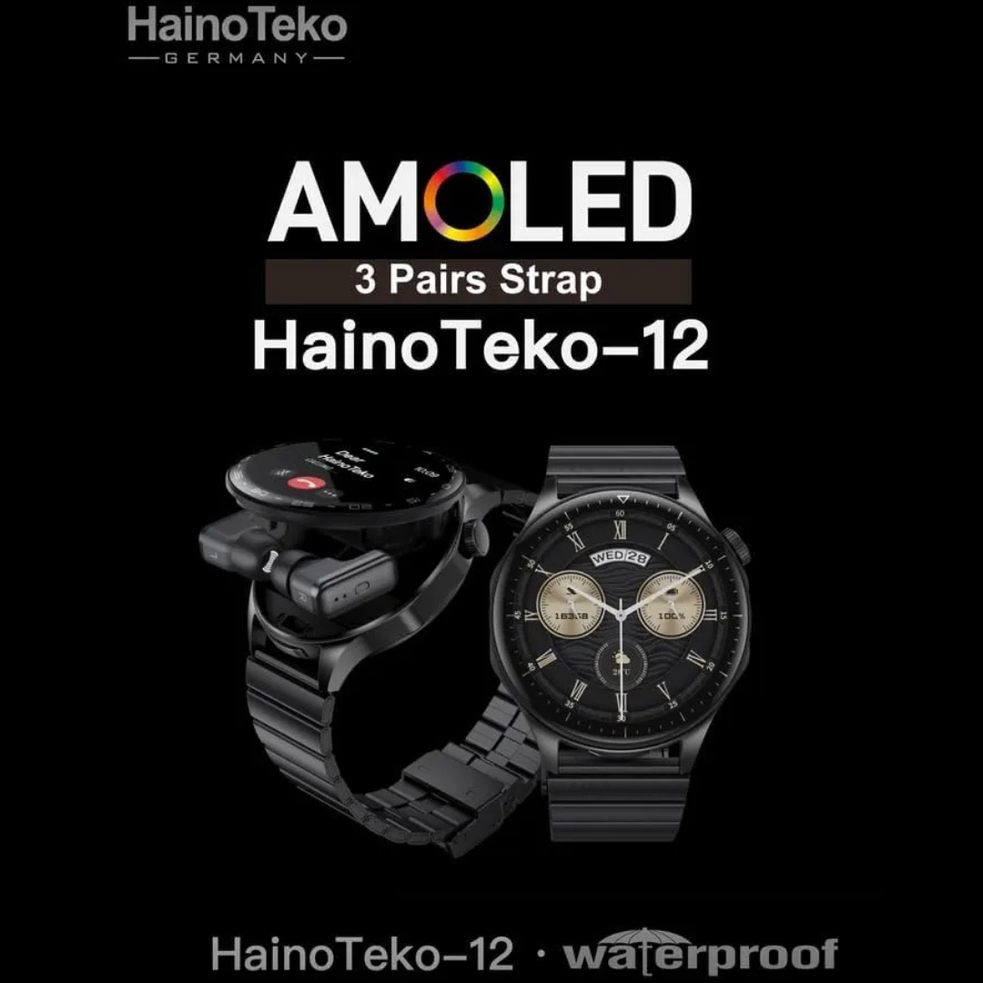 Haino Teko 12 Smartwatch with Built-in Earbuds – image 2