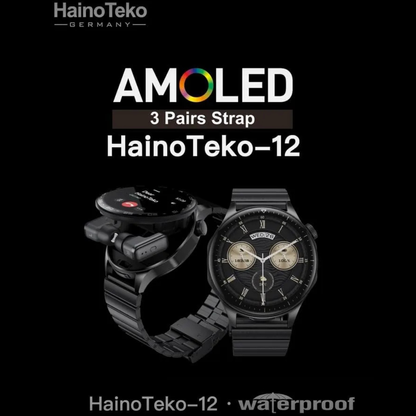 Haino Teko 12 Smartwatch with Built-in Earbuds – image 2