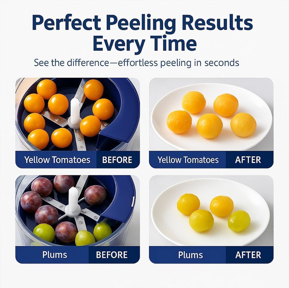 Electric Fruit and Garlic Peeling Machine – 50W – image 1