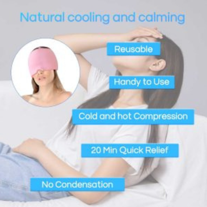 Hot and Cold Therapy Head Cap – Reusable Gel Wrap – image 2