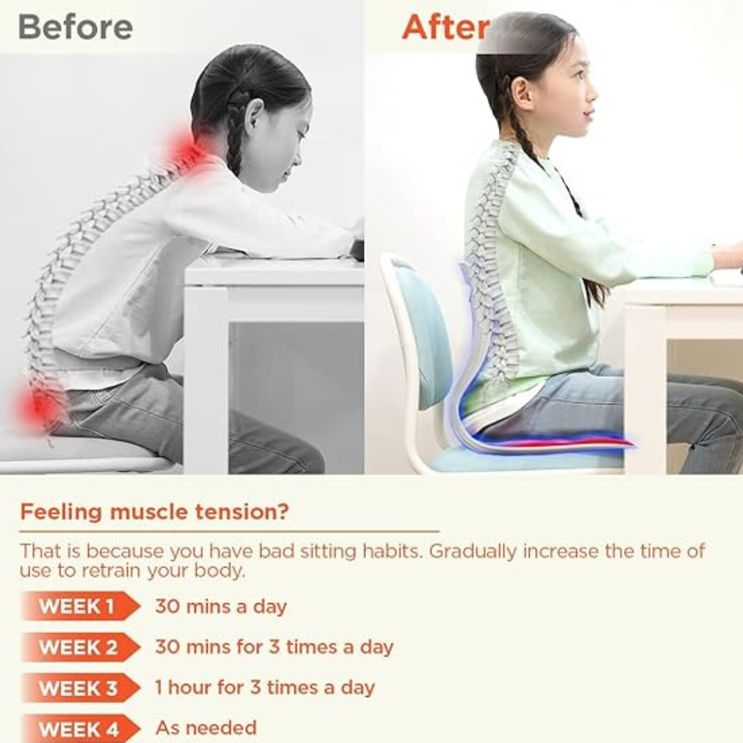 Ergonomic posture support seat