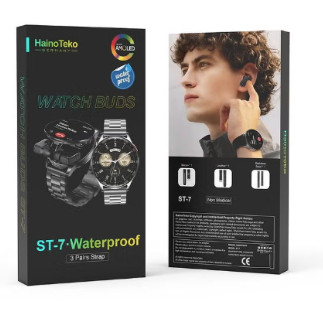 Haino Teko PowerBand ST7 – 2-in-1 Smartwatch and Earbuds – image 4