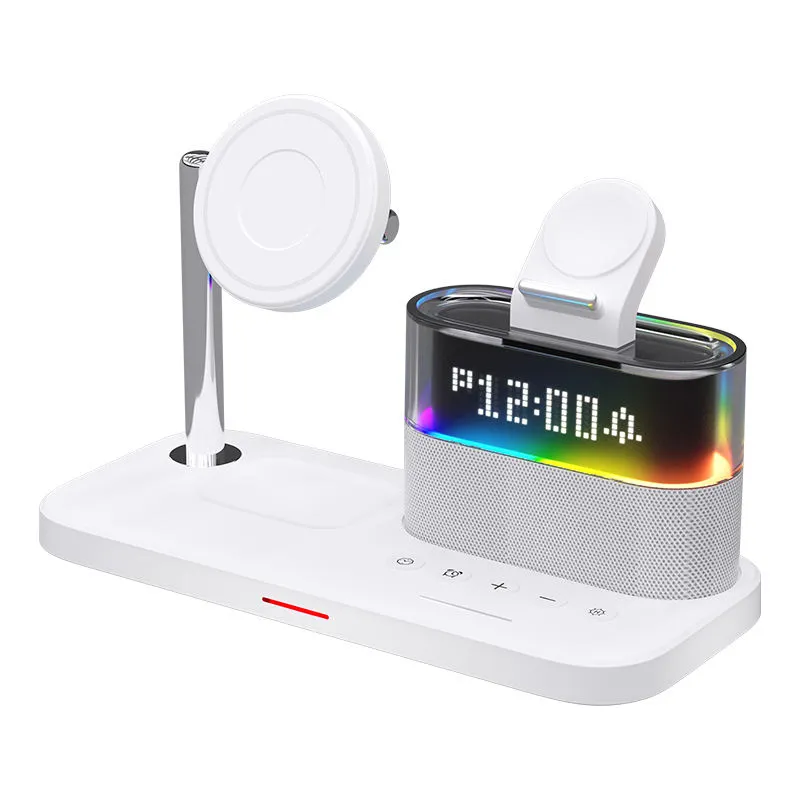 Wireless charging station night light