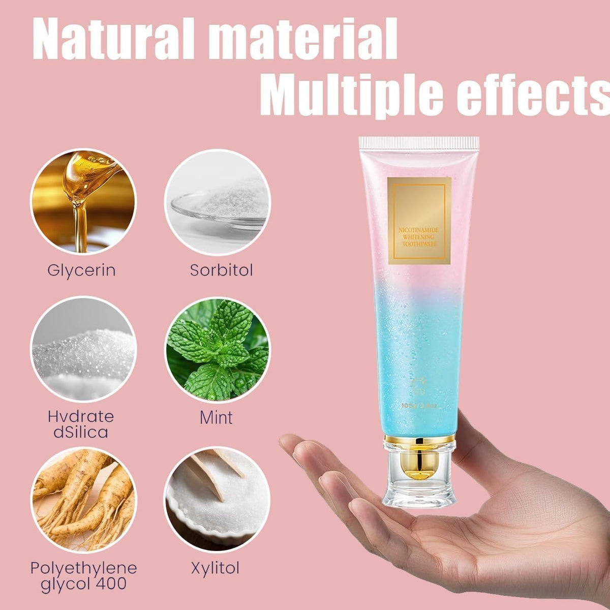 Nicotinamide Whitening Toothpaste – 100g Fresh Mint – image 3