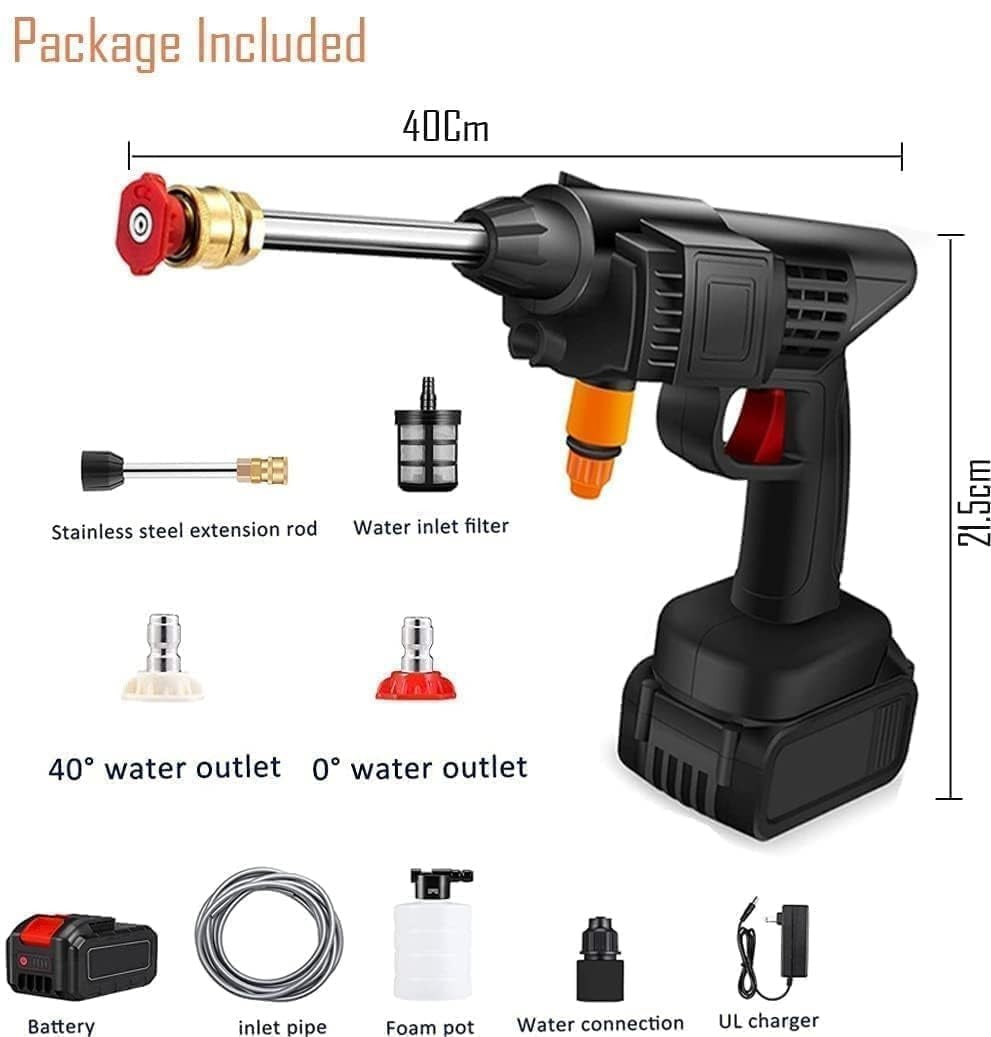 Cordless Car Pressure Washer – Double 48V Battery – image 2