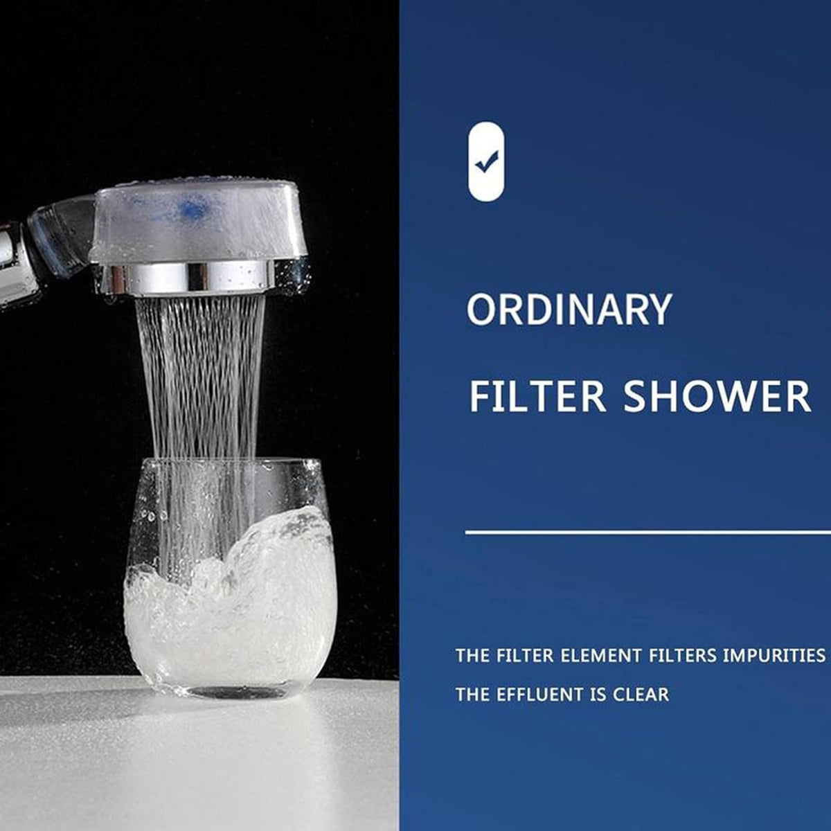 High-Pressure Water-Saving Shower Head with Filter – image 2