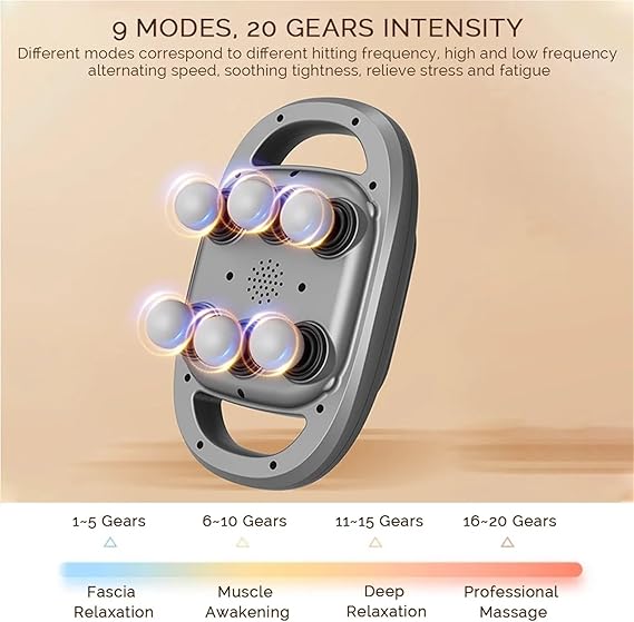 6-Head Massage Gun – Deep Tissue Percussion Massager – image 3