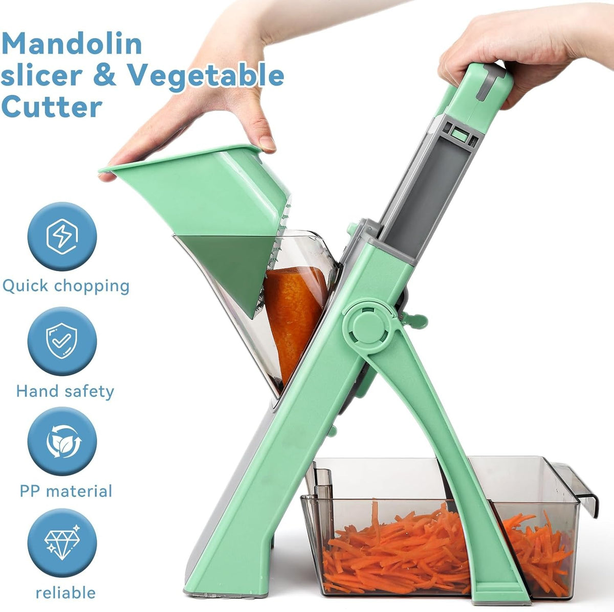 Multifunction Vegetable Chopper and Slicer – Hidden Blades – image 4