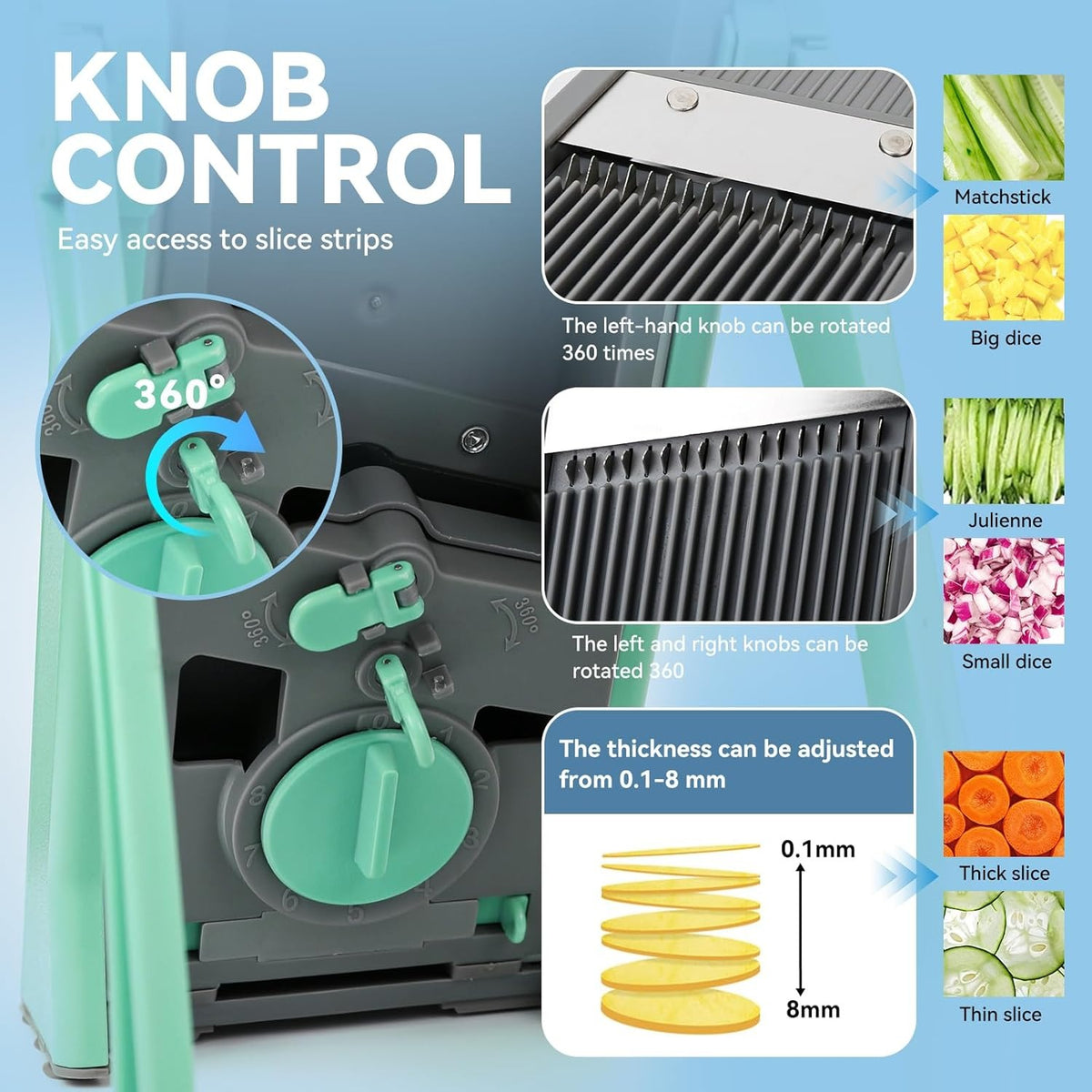 Multifunction Vegetable Chopper and Slicer – Hidden Blades – image 3