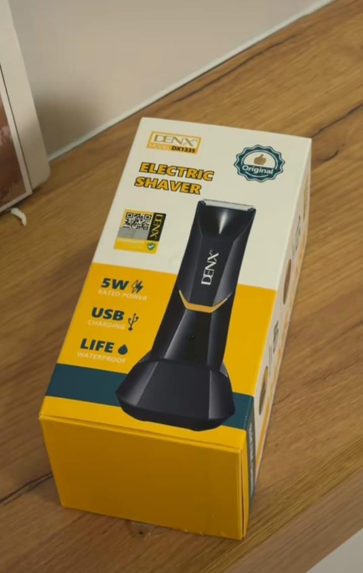 DENX Waterproof Electric Trimmer – IPX7, USB Fast Charge – image 1