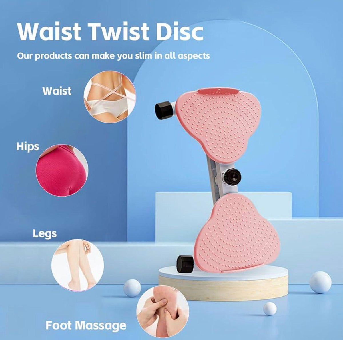 Waist twister non-slip base