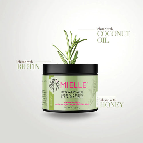 Mielle Rosemary Mint Strengthening Hair Masque – image 1