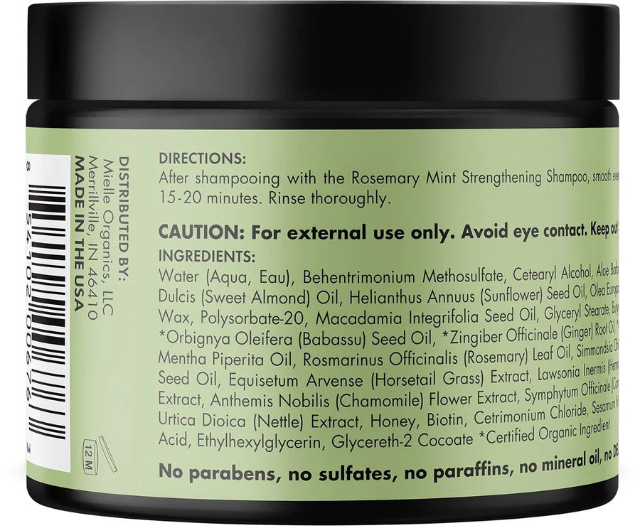 Mielle Rosemary Mint Strengthening Hair Masque – image 2