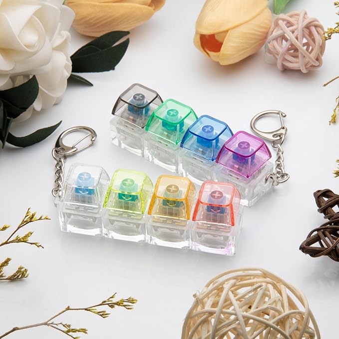 Keyboard Fidget Clicker Keychain – Stress Relief Toy – image 2