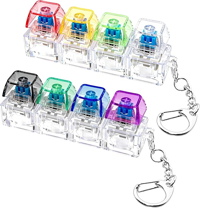 Keyboard Fidget Clicker Keychain – Stress Relief Toy – image 1