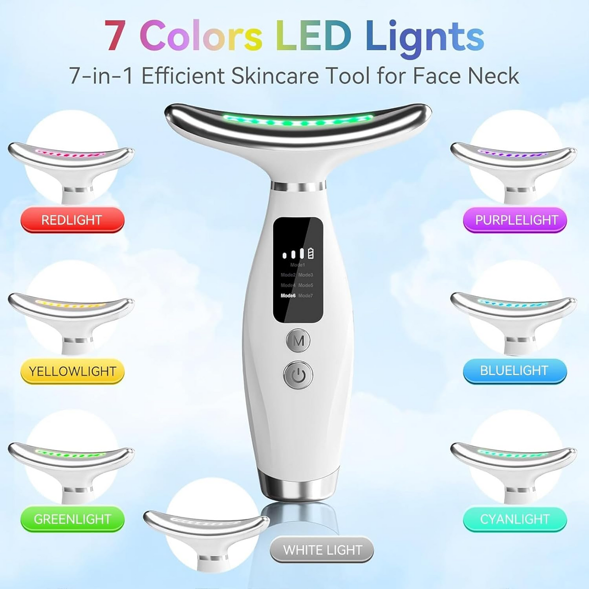 7-in-1 Multi-Function Facial Massager – Face and Neck Beauty Device – image 3