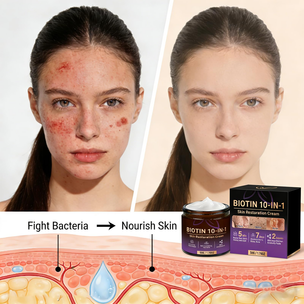 Biotin 10-in-1 Moisturising Face Cream – image 2