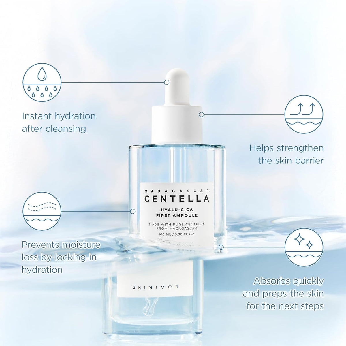 SKIN1004 Madagascar Centella Hyalu-Cica First Ampoule – image 3