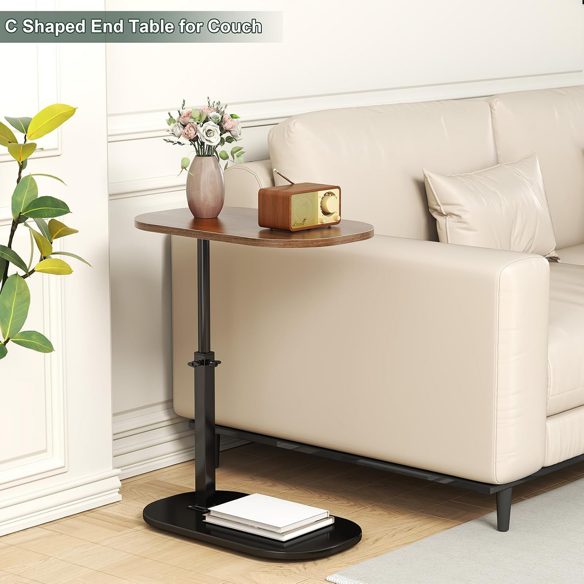 Wooden Round Coffee Table – Lightweight Living Room Table – image 2