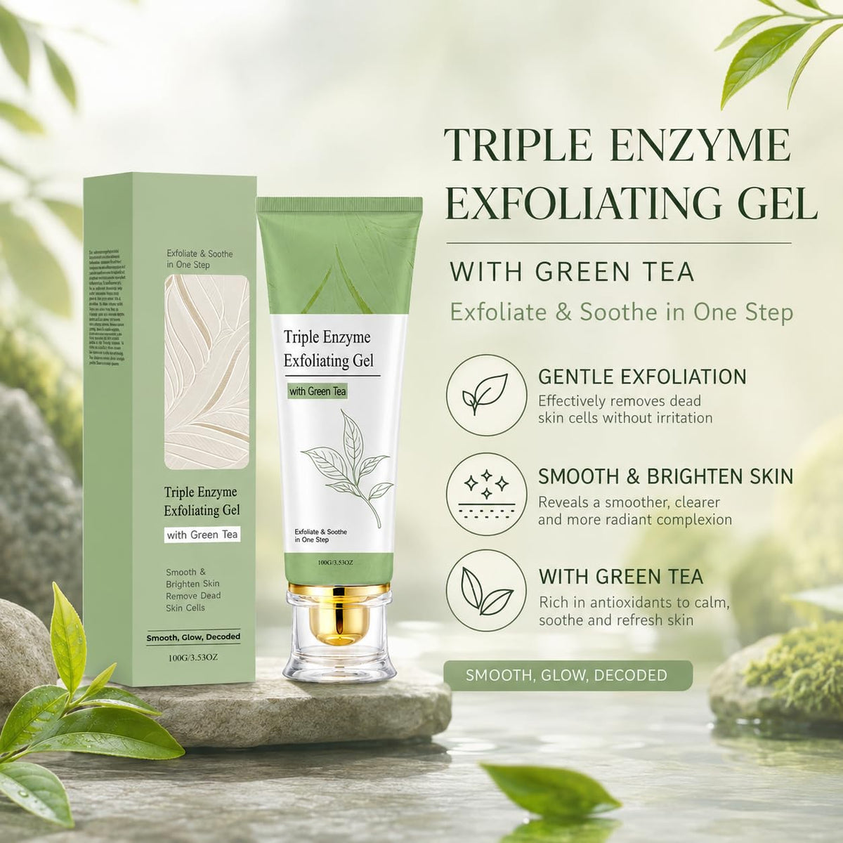 Triple Enzyme Green Tea Aqua Peel Gel – image 6