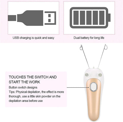 Threading epilator details