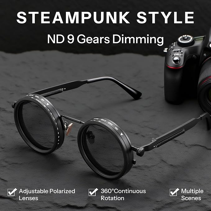 Adjustable Tint Polarized Sunglasses – Dial-Controlled Lenses – image 4