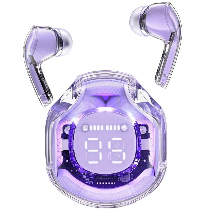 Acefast T8 Crystal Wireless Earbuds – packaging and contents