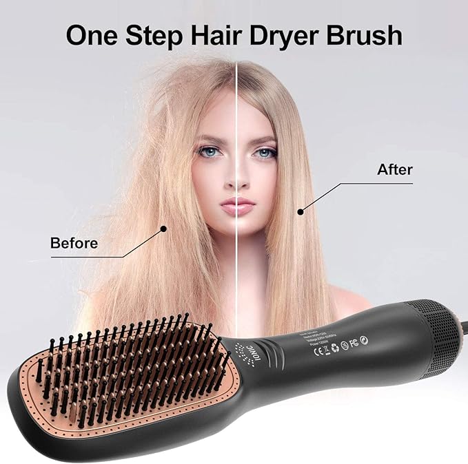 2-in-1 Professional Hair Dryer Styling Brush – Negative Ion – image 4