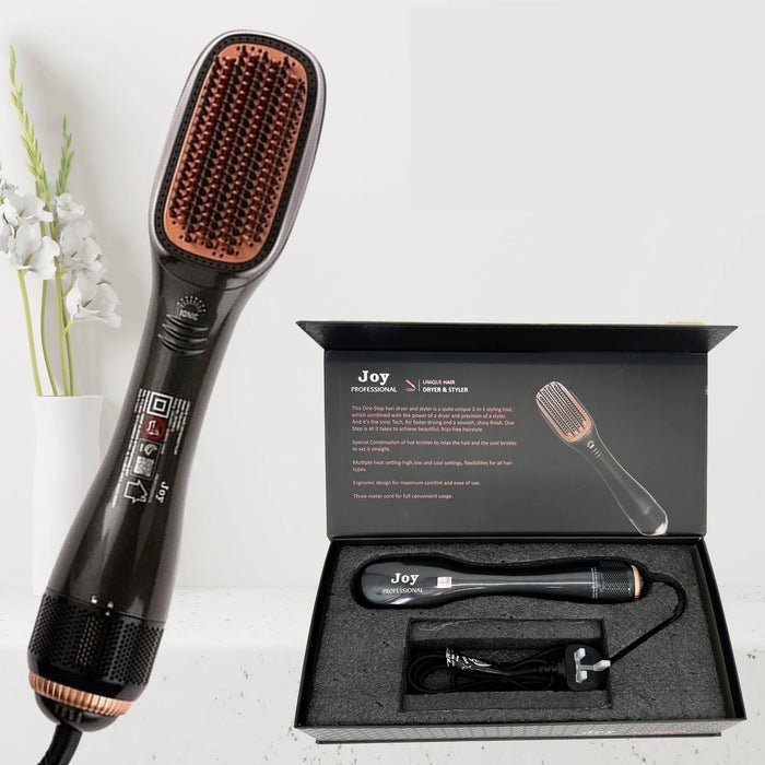 2-in-1 Professional Hair Dryer Styling Brush – Negative Ion – image 1