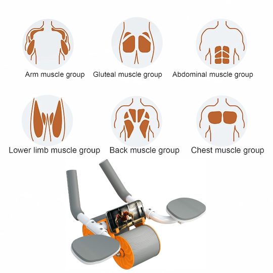 Abdominal Exercise Roller – side view