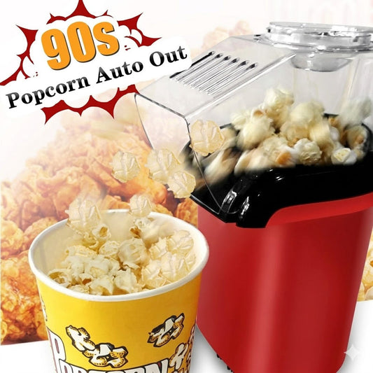 Mini Home Popcorn Maker with Measuring Cup and Removable Lid (آلة صنع الفشار المنزلية الصغيرة مع كوب قياس وغطاء قابل للإزالة)