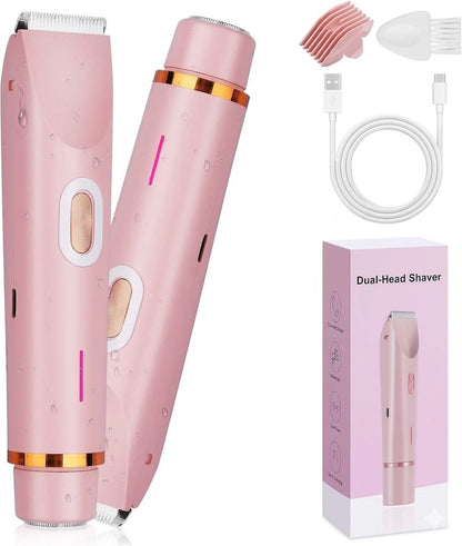 2 in 1 Dual Head Shaver Women (ماكينة حلاقة نسائية مزدوجة الرأس)
