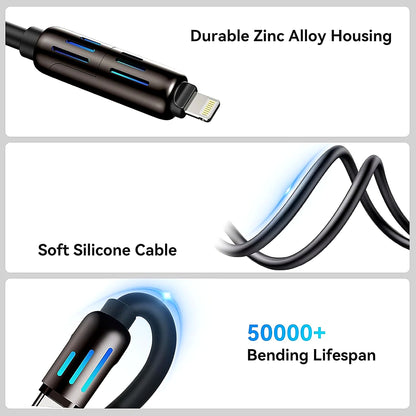 4-in-1 Multi USB Charging Cable – side view