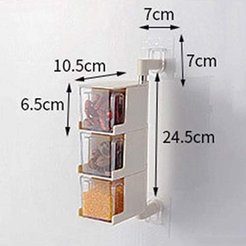 Layers Sticking Rotary Seasoning Kitchen Organizor