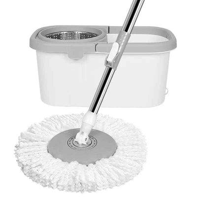 Microfiber Mop and Bucket Set with Spin Basket