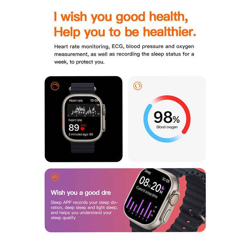 T800 Smartwatch 1.99 inch – in use