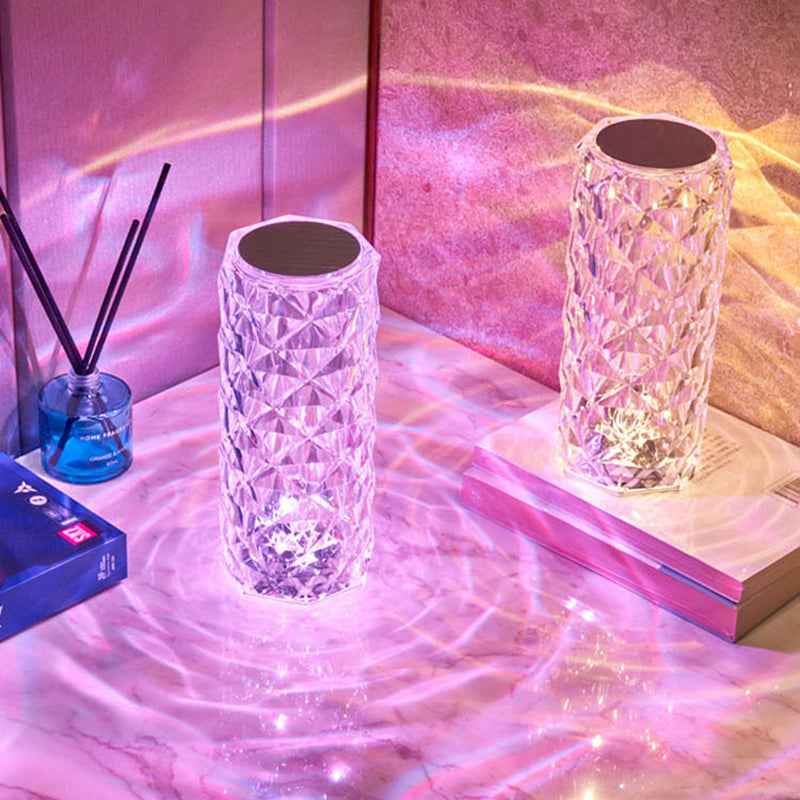 LED Crystal Table Lamp – front view