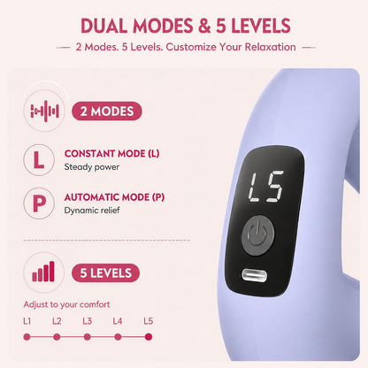 5-speed rechargeable ring vibration massager