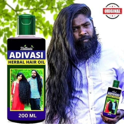 Adivasi Hair Oil – in use