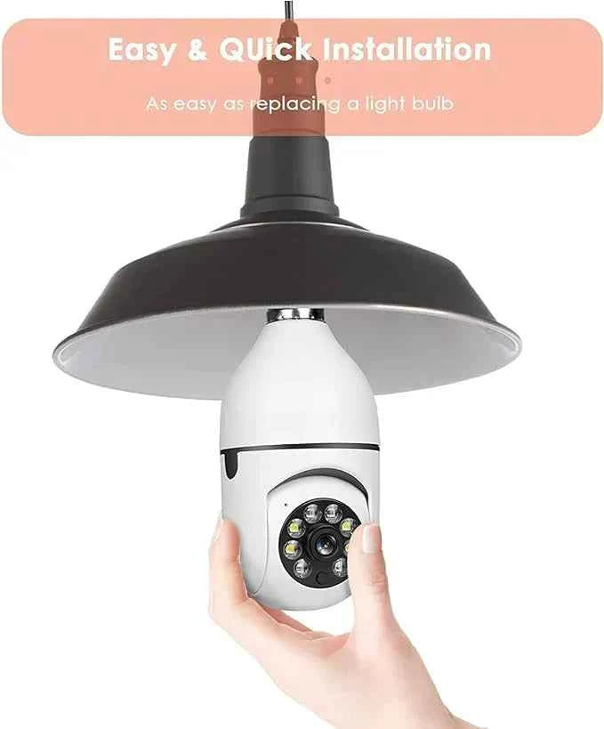 Security Camera with LED Lights – in use